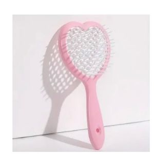 🩷5/$15🩷 pink heart-shaped hair brush